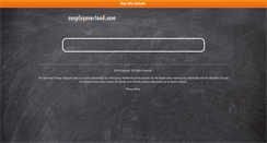 Desktop Screenshot of cosplayoverload.com